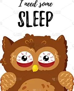 可爱的,乱画,疲劳的,不高兴的,猫头鹰,动画片,咖啡,球座,肖像,依靠