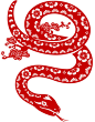 2025 剪纸 生肖  巳蛇  蛇年  素材 设计