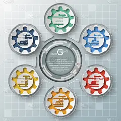 摘要三维纸张信息图