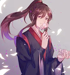魔道祖师 蓝忘机 同人图 插画 壁纸 | 【忘羡】心有猛虎 | 半次元-第一中文COS绘画小说社区