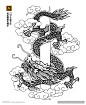 龙纹矢量图