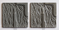 Concrete Relief Tiles | Series i : Handmade artistic concrete tiles.Made to order.