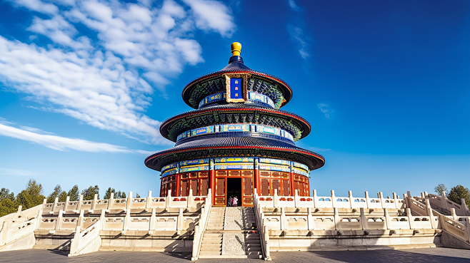 天坛国内城市北京旅游景点风景摄影图
