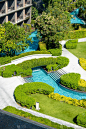 酒店度假胜地花园装饰游泳池