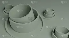 抽象的3D插图背景设计。几何形状。