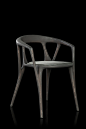 Henge -Savanna - Henge - furniture home design : Dining chair Structure Wooden structure finish Black Wood or Gray Walnut. Seat covered with leather from our samples catalogue.