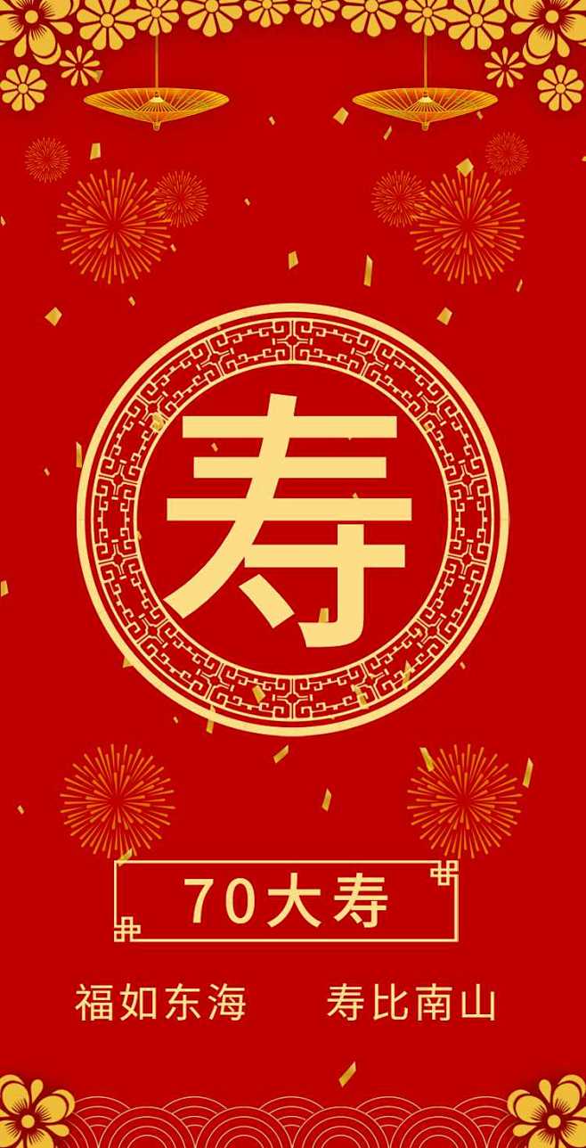 H5翻页寿宴邀请函老人过寿辰生日邀请函