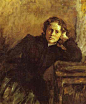 俄罗斯肖像画家瓦伦丁·亚历山德罗维奇·谢洛夫(Valentin Alexandrovich Serov)油画作品(6)