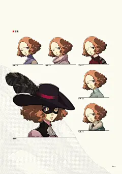 女神异闻录5游戏公式设定画集-女神异闻录5漫画-动漫之家漫画网