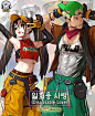 @图维画社  | 插画师【Rinotuna（리노참）】拟人绘画作品集