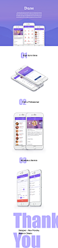Done iPhone App Concept : Connecting clients with service providers, Done is an innovative app that empowers users to find local professionals to hire for a single job or on-going services. From dog walkers and plumbers, to cosmetologists, personal assist