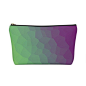 Geometric Shapes Accessory Pouch : Lovely, Classic and elegant pouche, small to large that can be used for pretty much anything. They make excellent pencil cases and cosmetic travel bags. They are constructed of a durable material with a zipper closure  D