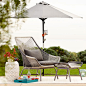 Huron Outdoor Large Lounge Chair + Cushion