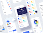 Dribbox - Online Cloud Storage file manager menu design profile freebies figma folder mobile online storage cloud typography cards vector ui login illustration icon design branding app