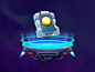 Hover Panel badges ranking sci-fi space uiux ui mobile illustration game gameart