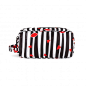 Cut Out Lips Stripe Square Pouch | Pouch | Accessory | Lulu Guinness