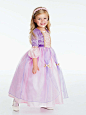 Amazon.com: Little Adventures Classic Rapunzel Princess Dress Up Costume For Girls: Toys & Games