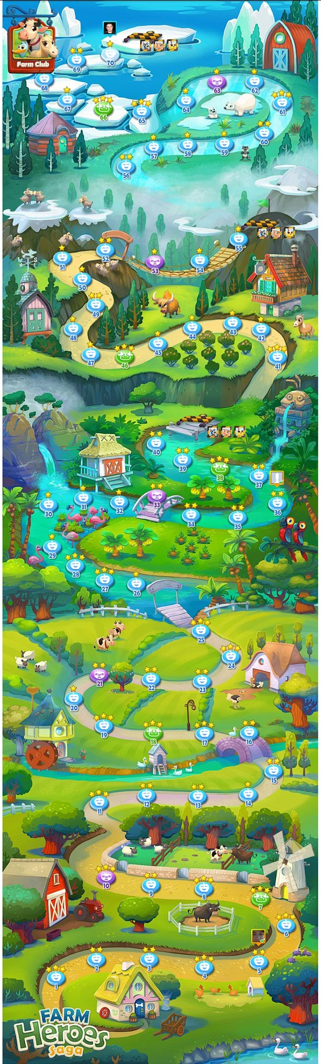 Farm Heroes Saga map