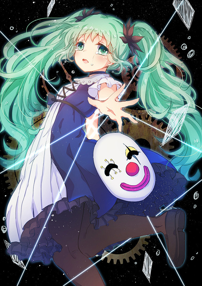 miku  活动小丑~    #初音# .