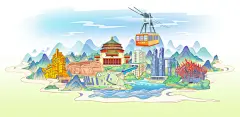重庆城市插画