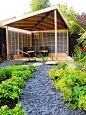 Zen Inspired Garden, Bradley Stoke : There were two main items to consider during the design process for this site.   The clients wanted to be able to sit and enjoy their existing Koi Carp pond. They also wanted a covered outdoor-decked