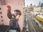 “‘Mr. Rooster’ from Etam Cru (Sainer & Bezt ) at corner of 8th and Wall in the downtown LA Flower District.
Wall produced by Thinkspace and Branded Arts
Photo by Birdman”