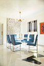 Modern Interior Modern Interiors: The Best From Woodson & Rummerfield’s charming dining room design in white and blue modern inspiration woodson rummerfields