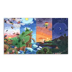  轻艺术 创意插画 唯美 风景 彩绘 海报画芯##现代##抽象##梦幻##客厅##沙发##装饰画#