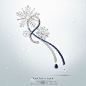 Van Cleef & Arpels全新 - Contes d'Hiver「冬天的故事」系列，全都是白钻镶嵌，是不是特别有冬天的感觉~