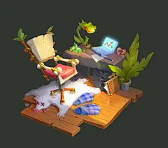 Workplace of T-Rex bussinesman, Anya Orlova : He has a cute girlfriend and probably he isn't very successful... yet &lt;br/&gt;#skilsupschool