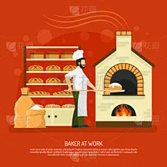 面包店,职业,华丽的,计划书,清新,传单,面包,食品,烹调