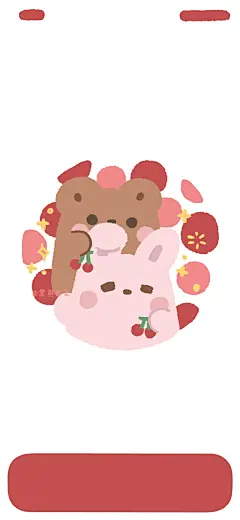 卡通 手机壁纸 小熊 可爱 cr：黑熊熊茶