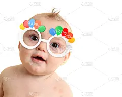 生日卡,婴儿,美,贺卡,留白,水平画幅,美人,巨大的,仅一名女婴,气球