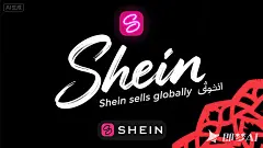 jimeng-2025-08-19-1466-跨境电商logo。SHEIN ,用白色手绘草书生成字体，小标题：Shein se