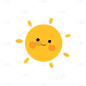 卡通感教育行业太阳元素贴纸