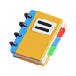 Notebook  3D Icon