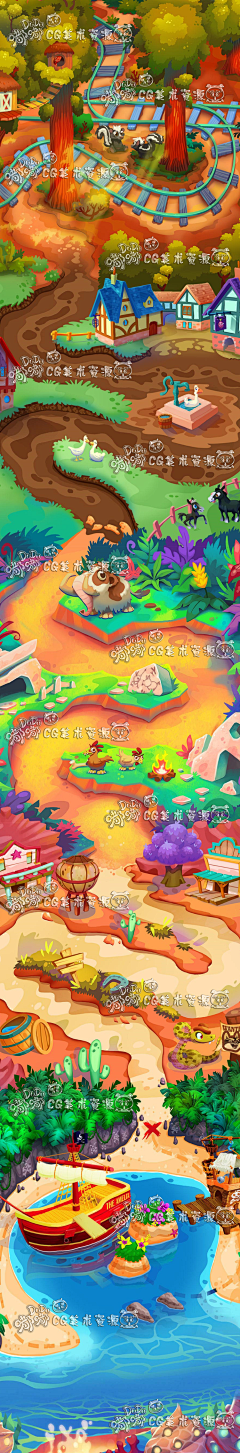 雨天君采集到手绘地图