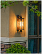 创意户外防水壁灯欧式室外庭院花园别墅阳台走廊过道门前围墙壁灯-淘宝网
