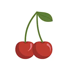 CHEERY手绘卡通樱桃车厘子水果插画元素 壁纸AI矢量LOGO图案素材 (16)