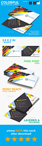 彩色名片,名片印刷模板Colorful Business Card - Business Cards Print Templates业务、名片卡,干净,颜色,五彩缤纷,企业、创意、设计、设计师、身份、个人、现代、名片、个人、打印,打印好,专业、风格、时尚、模板,独特的视觉识别 business, business card, card, clean, color, colorful, corporate, creative, design, designer, identity, individual, 