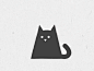 Sweet kitty scary catlover meow black kitten kitty cat love art happy flat gif vector character animation illustration aftereffects animated gif animated