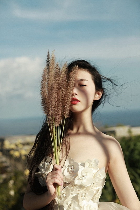 张辛苑油画风格写真 精致飘逸似仙女(15...