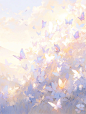 Midjourney｜紫色·梦幻蝴蝶✨