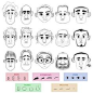 Face making exercice from Luigi Lucarelli