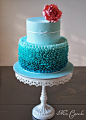 别样的甜蜜 渐变色婚礼蛋糕-来自时尚新娘客照案例 |婚礼时光