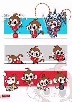 #央视春晚# 白茶老师当时参加竞选的小猴被刷下来的时候我内心曾感到一阵惋惜，可后来看到韩美林老师的中国风小猴真心可爱我佩服的无话可说。。但尼玛最后五毛钱的3D特效。。我特么不想说话@吾皇的白茶