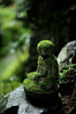日本的园林景观中的那些石像 ​​​​