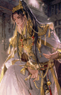 《摇光录：乱世公主》手游 尹重 古风美男手绘 游戏同人插画