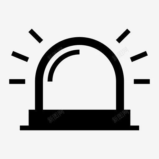 应急灯警笛信号图标 标志 UI图标 设计图片 免费下载 页面网页 平面电商 创意素材-花瓣网