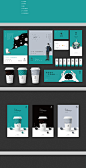 小清新简约奶茶饮品店餐饮企业品牌VI模板整套VIS手册AI设计素材-淘宝网